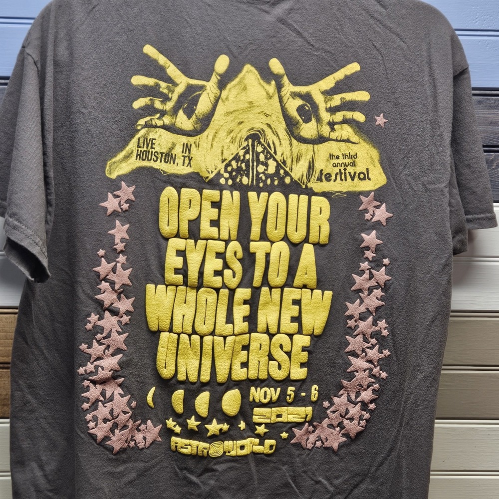 Travis Scott "see You In Utopia" Shirt Gray Size Medium Astroworld Festival